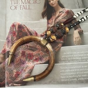 Indigo Rhino Designs Artisan Crafted Tribal Statement Necklace is New w/o Tags!